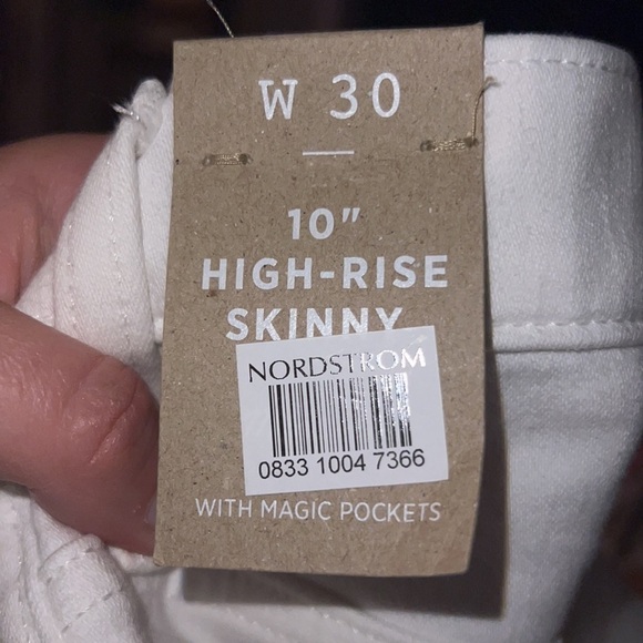 Madewell Jeans White 10” Skinny Size 30 NWT - Picture 5 of 5